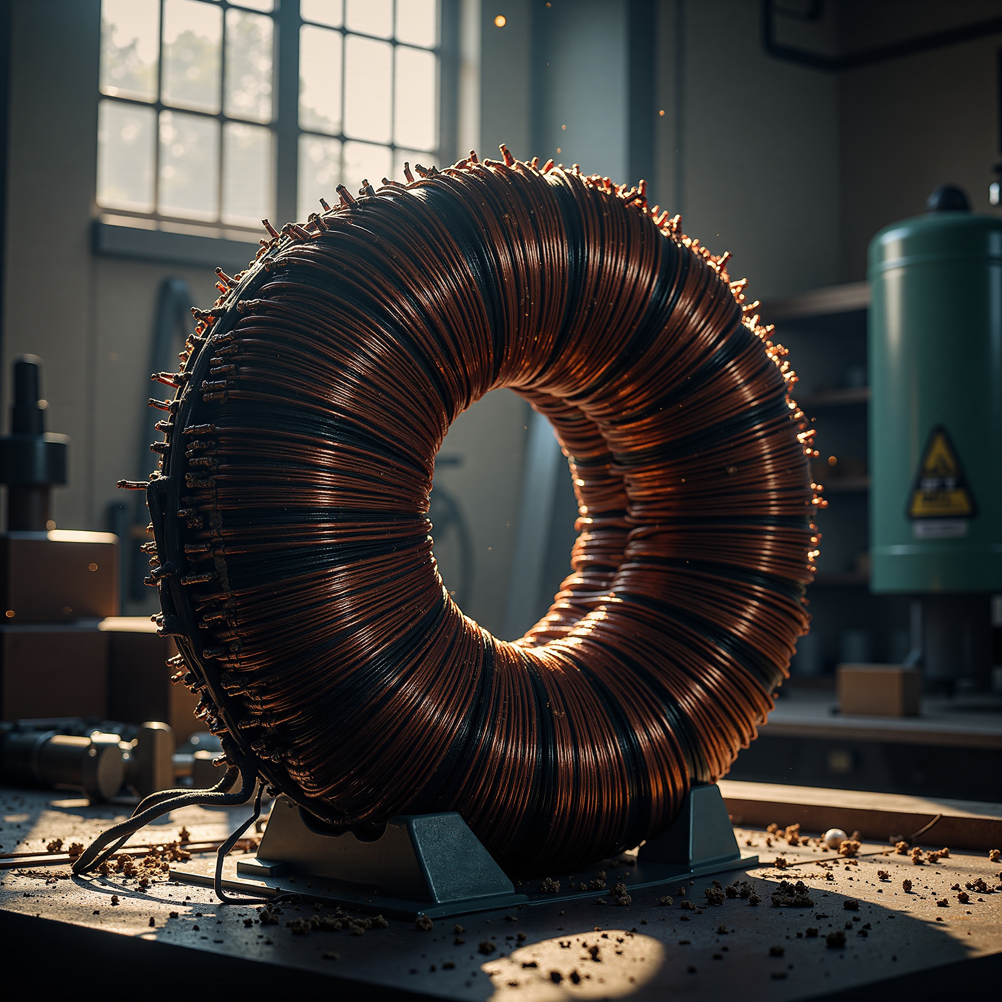 Amorphous Motor Core Product Display